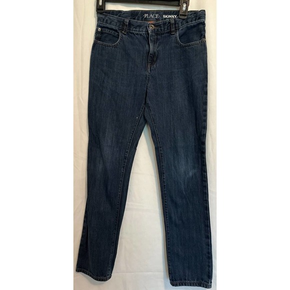 THE CHILDRENS PLACE- Skinny Jeans - size 14- dark blue denim *NICE - Picture 1 of 9